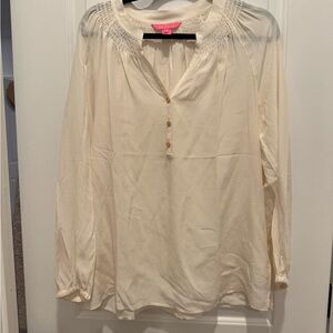 PRICE DROP: NWOT Lilly Pulitzer White Elsa Top